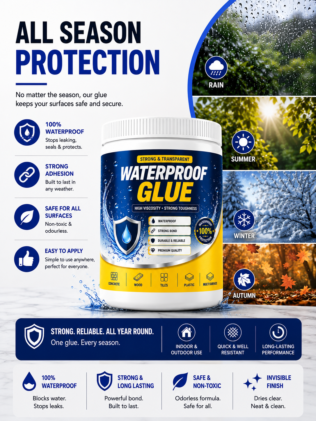 Devorashop® ClearSeal™ Waterproof Glue
