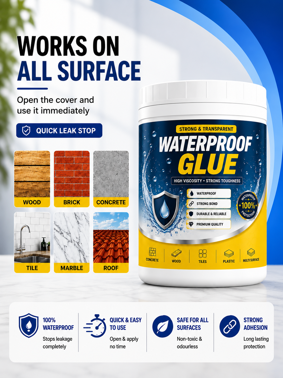 Devorashop® ClearSeal™ Waterproof Glue
