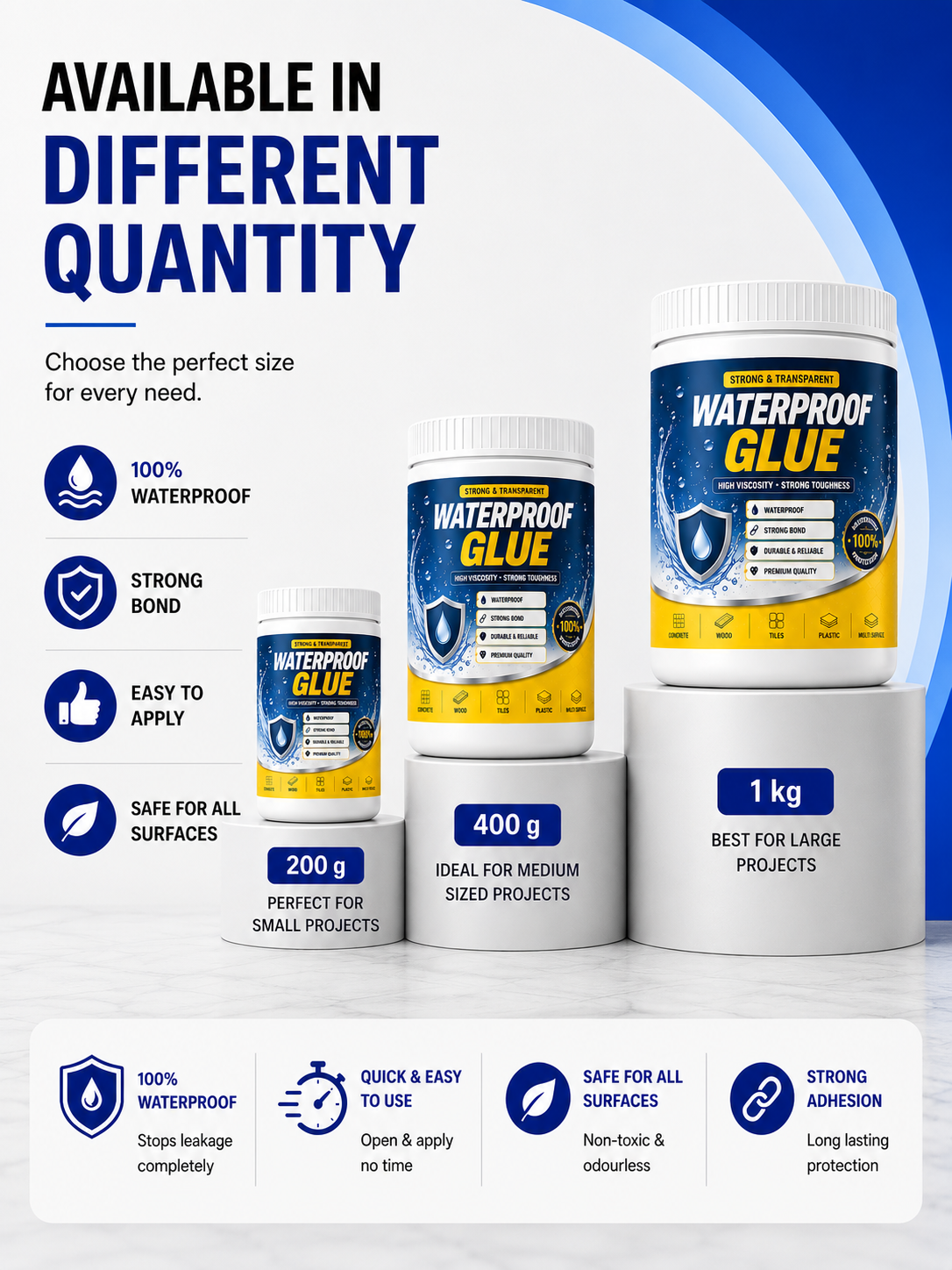 Devorashop® ClearSeal™ Waterproof Glue